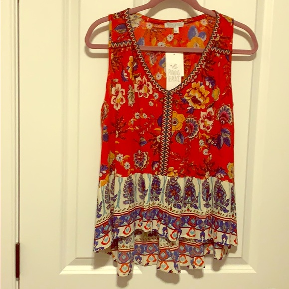 Patrons of Peace Tops - Beautiful floral top